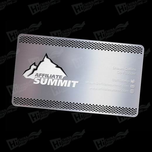 Silver Color Metal Business Card Printing